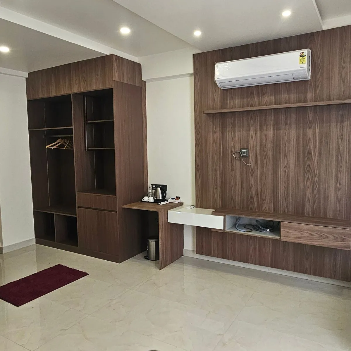 Ameya room wardrobe and desk area