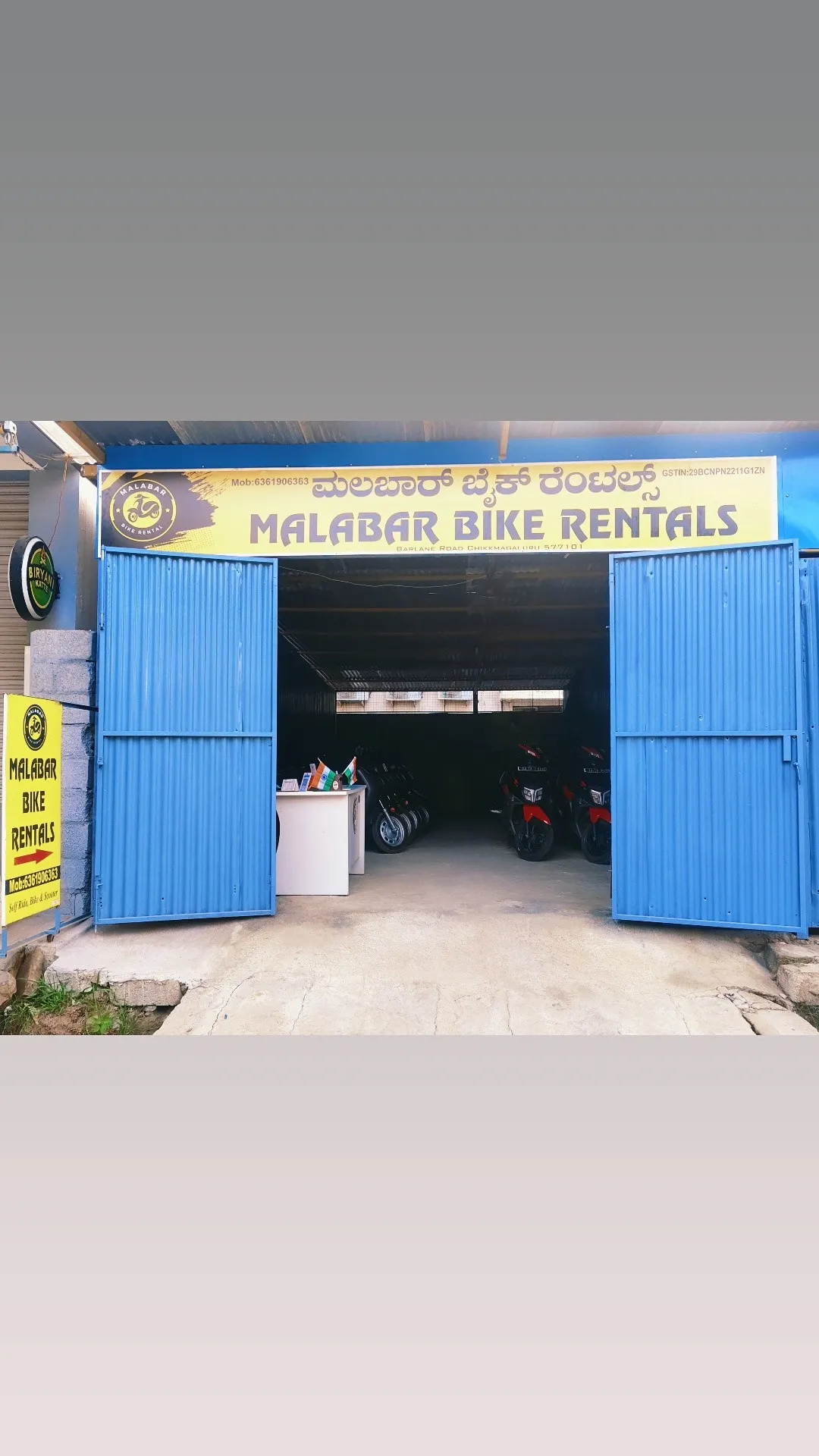 Malabar Bike Rental, Barlane Road, near the KSRTC bus stand, Joythinagar